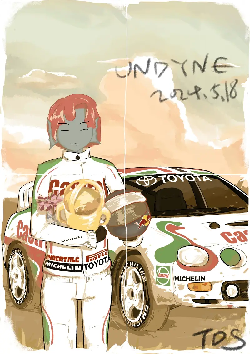 undertale,传说之下,安黛因,undyne,赛车