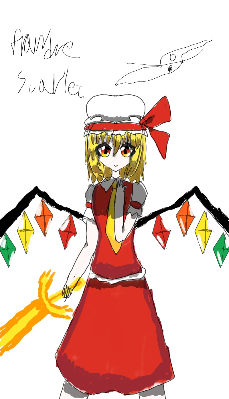 画了张芙兰朵露！（带有一部分莱瓦丁））