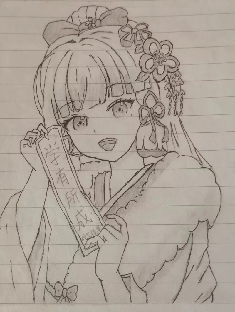 绘画,小学,小鸟游六花,芙宁娜