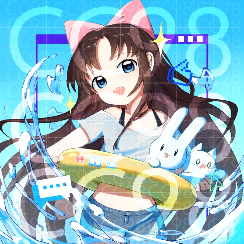 是给学生组织看板娘画的图