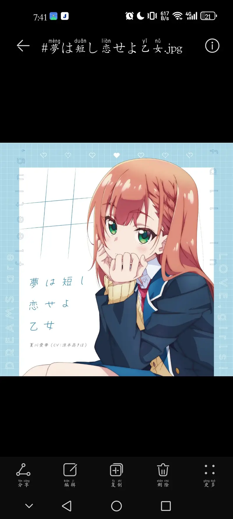 夢は短し恋せよ乙女