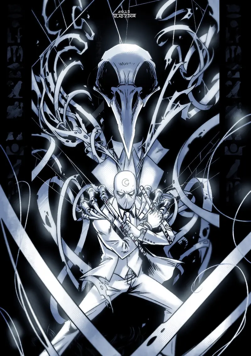 漫威,漫威漫画,美漫,欧美漫画,超级英雄,月光骑士,孔苏,动漫壁纸,动漫美图,美图,壁纸,绘画,插画,推特,画师推荐