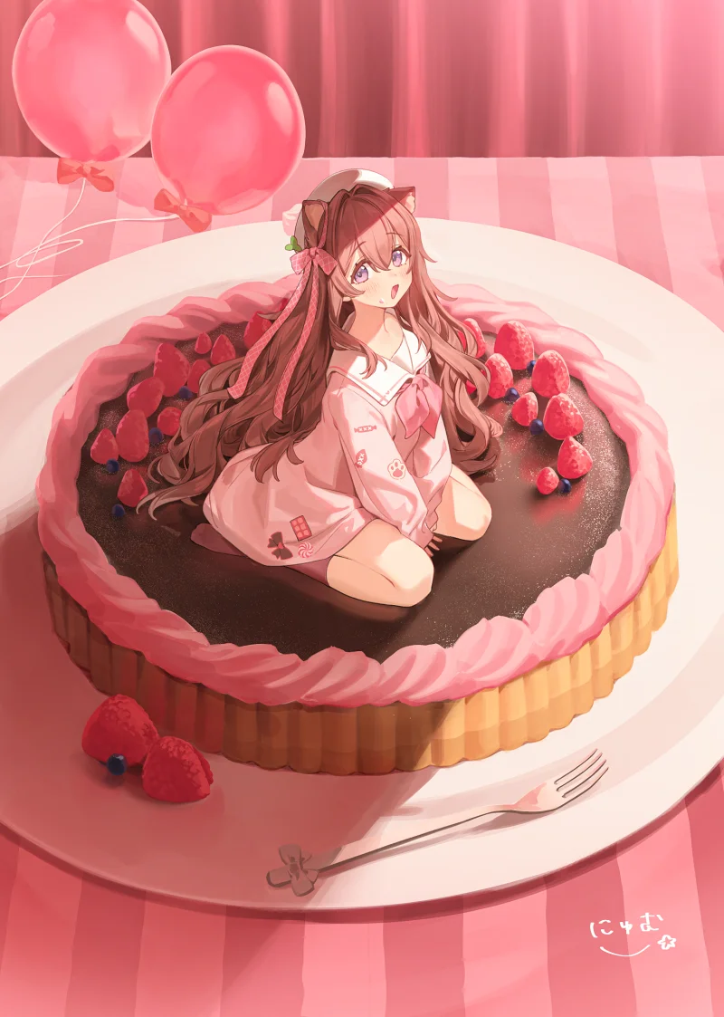 pixiv,二次元,绘画,壁纸,美少女,咪咪攘攘我们的周年庆