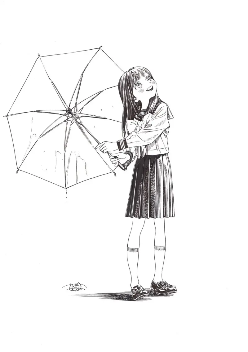 明日酱的水手服，来自x上的画师博_Hiro