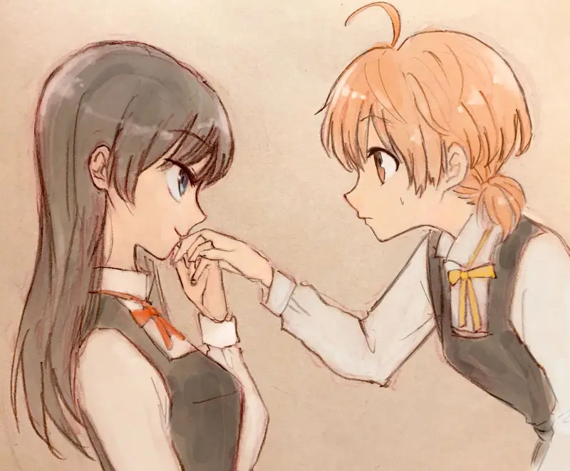 终将成为你,やがて君になる,小糸侑,七海灯子,佐伯沙弥香,百合,动漫壁纸,动漫美图,美图,壁纸,绘画,插画,PIXIV,画师推荐,二次元美图,二次元壁纸