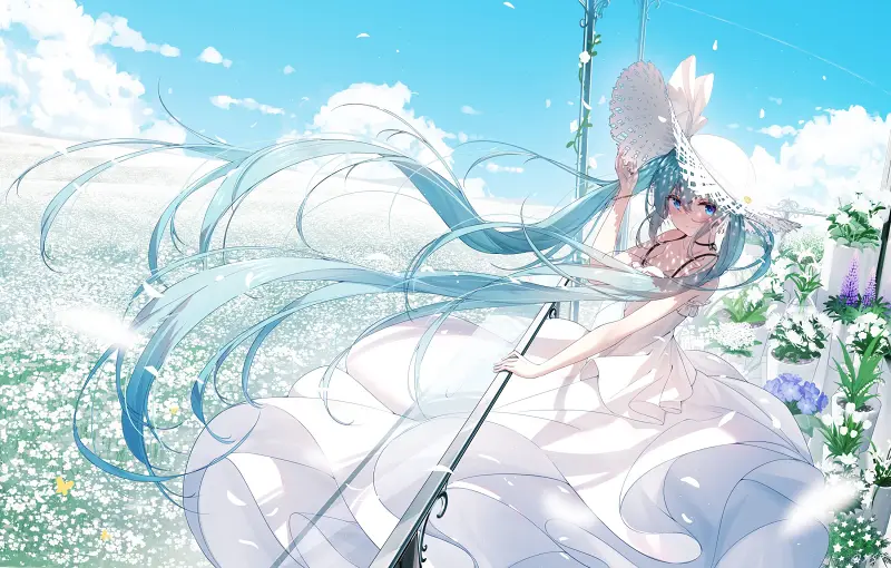 美图,hatsunemiku,初音未来,千夜,vocaloid,二次元,壁纸