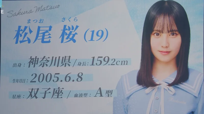 【日向坂】五期生「おもてなし会」松尾 桜 250527