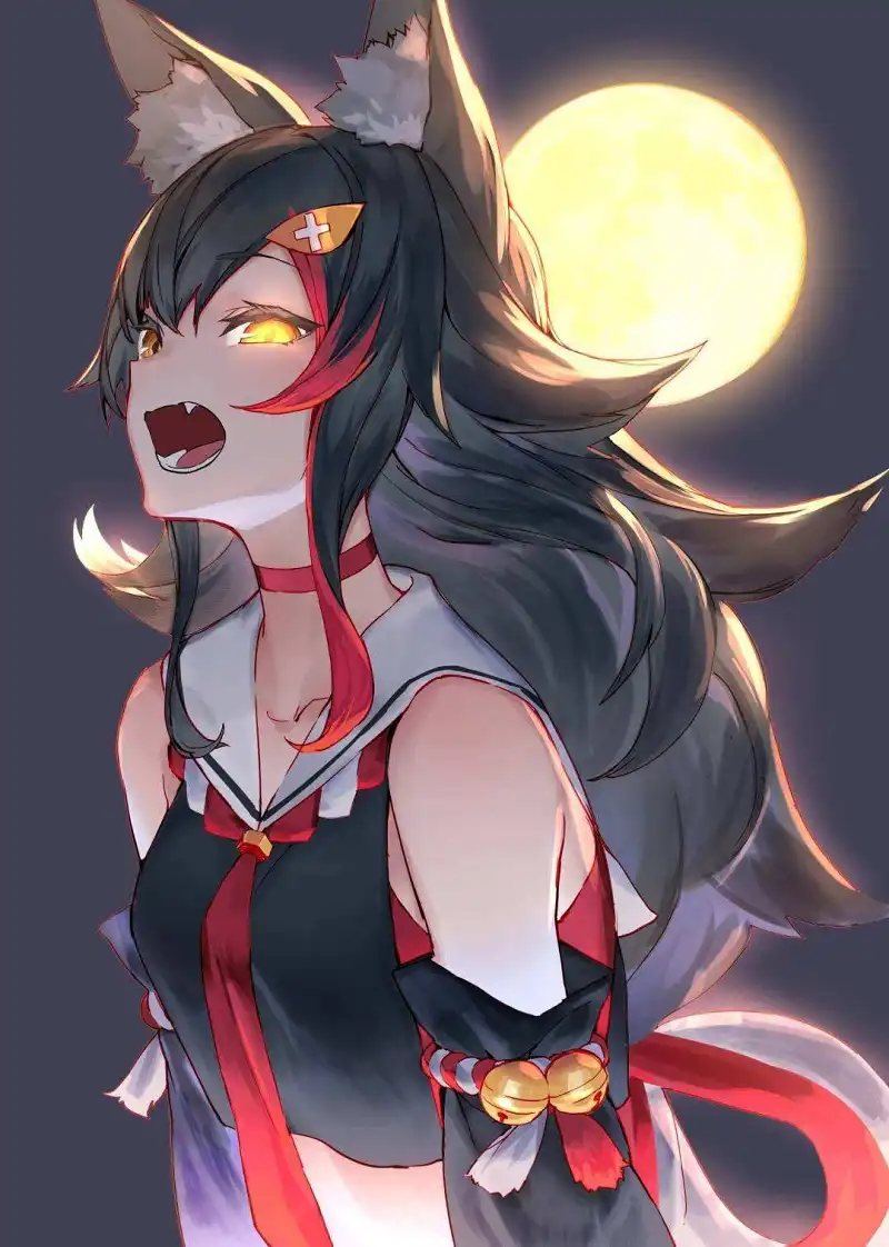 对月