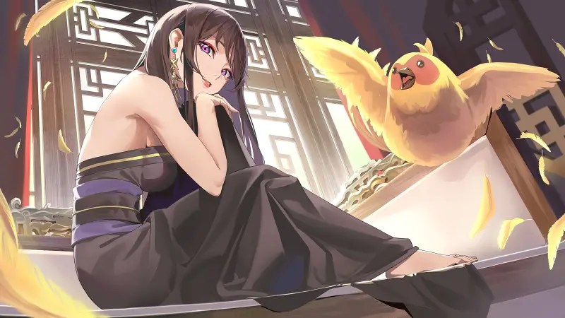 后宫之乌,柳寿雪,动漫壁纸,动漫美图,美图,壁纸,绘画,插画,PIXIV,画师推荐
