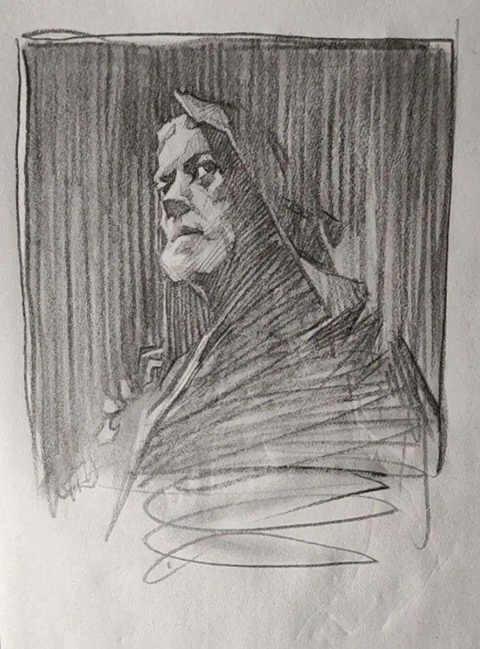 练笔,速涂,手绘,摸鱼,绘画,速写