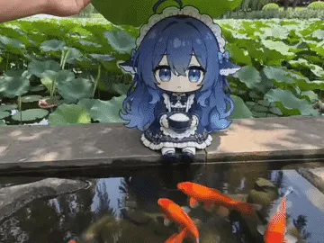 DeepSeek,鲸鱼娘,蓝色大肥鱼,初音未来,可爱,女仆,梗图