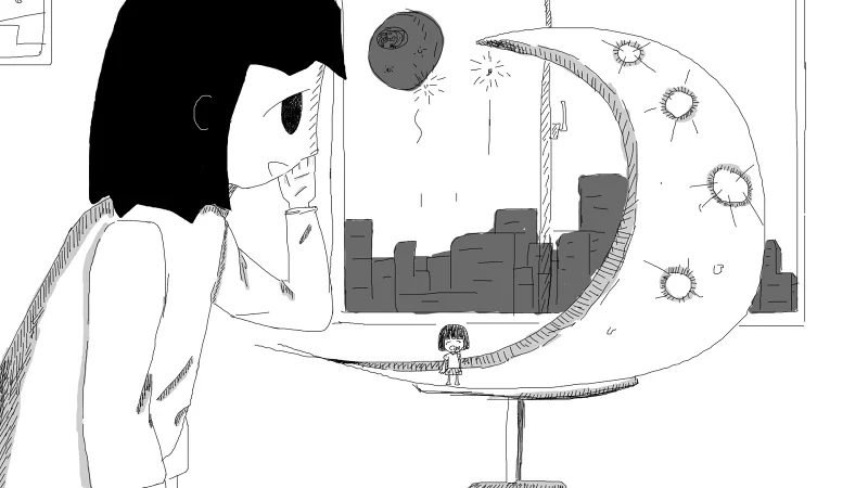 【绘画】赏月
