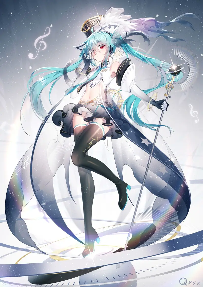 美图,hatsunemiku,初音未来,千夜,vocaloid,二次元,壁纸