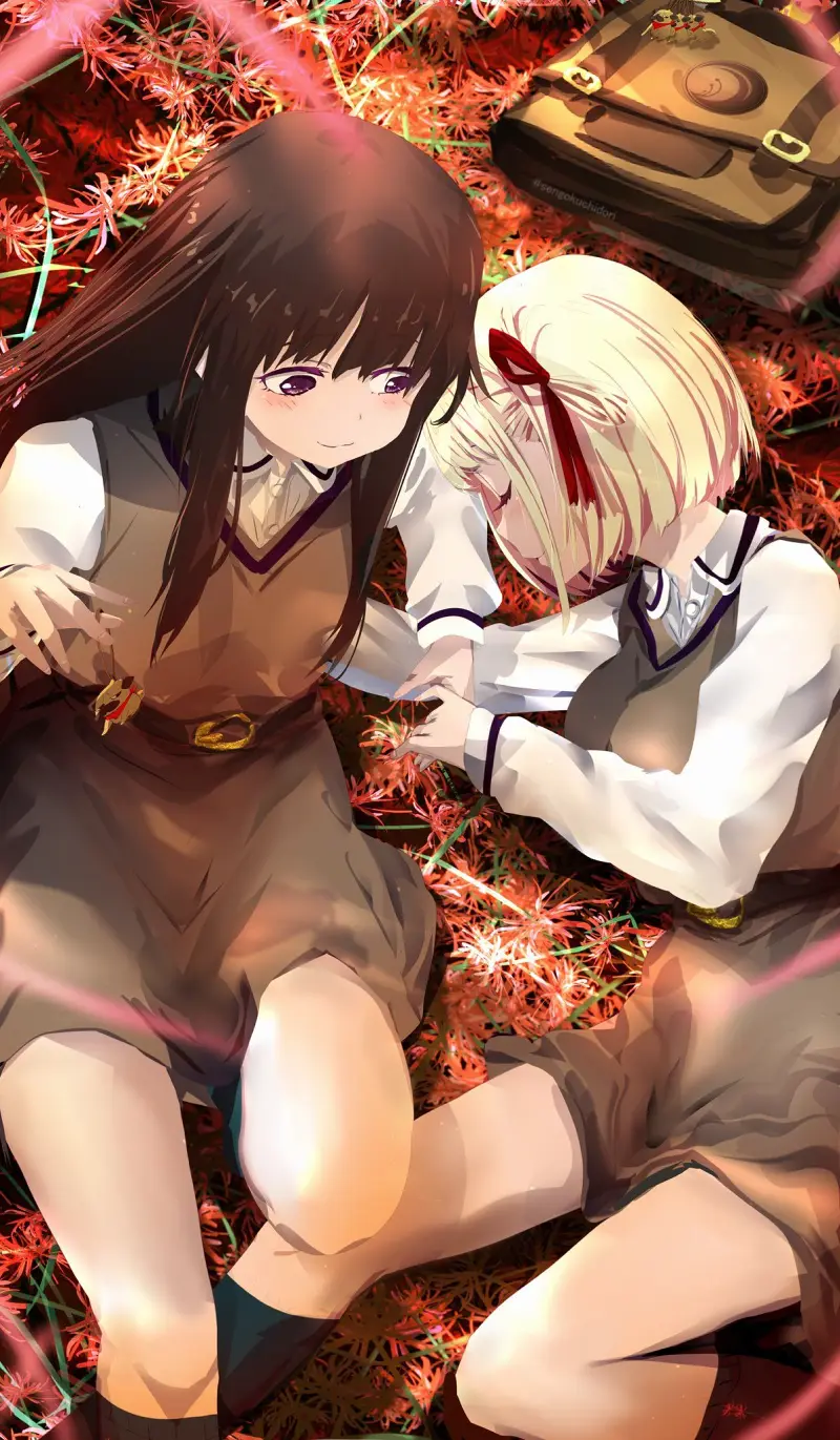 LycorisRecoil,莉可莉丝,锦木千束,动漫壁纸,动漫美图,井之上泷奈,美图,壁纸,绘画,二次元