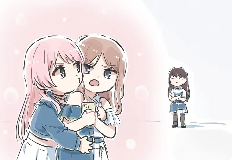 邦邦,BANGDREAM,MyGO,迷途之子,千早爱音,长崎素世,椎名立希,漫画,绘画,推特,画师推荐