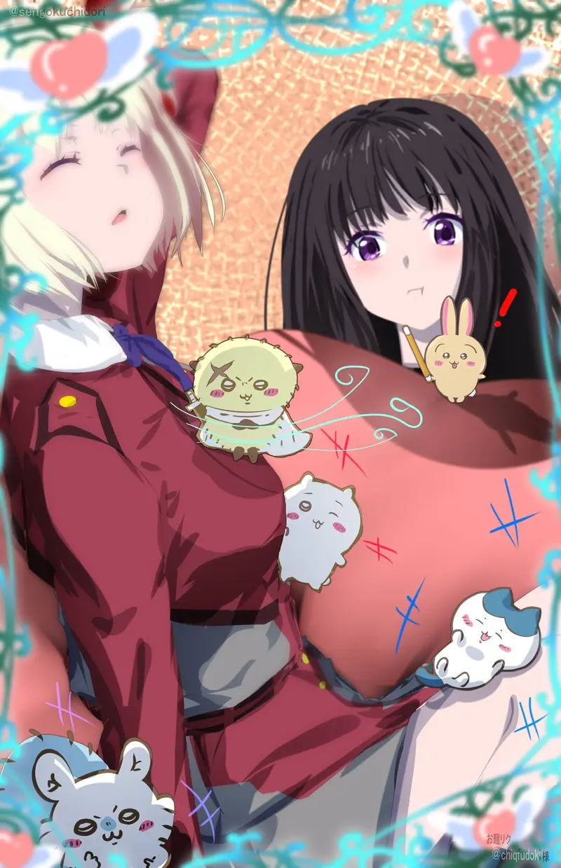 莉可莉丝,LycorisRecoil,锦木千束,井之上泷奈,动漫壁纸,动漫美图,绘画,美图,壁纸,涩图