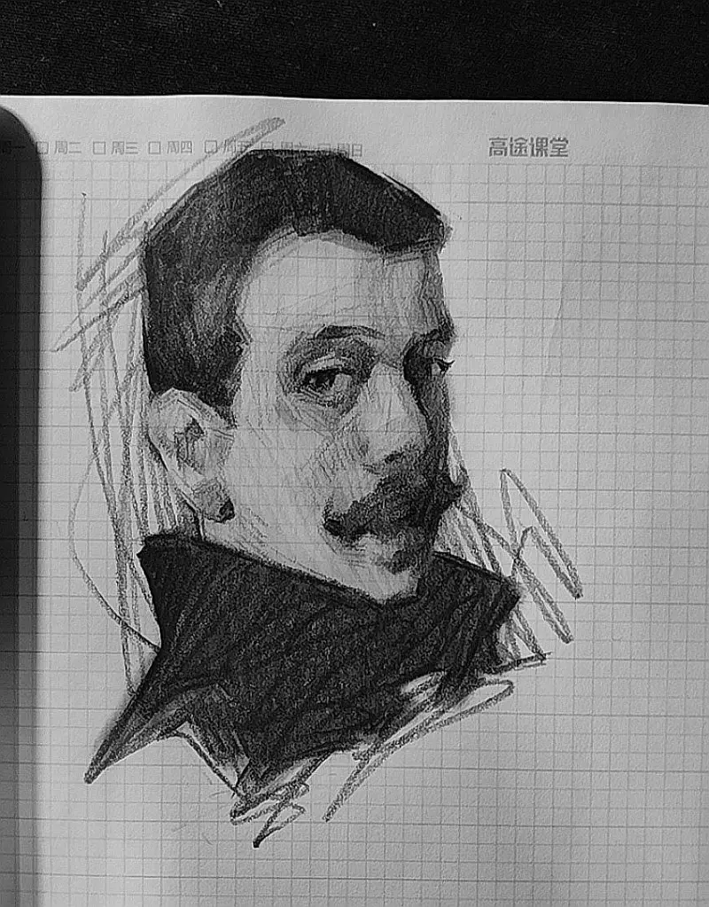 练笔,速涂,手绘,摸鱼,绘画,速写