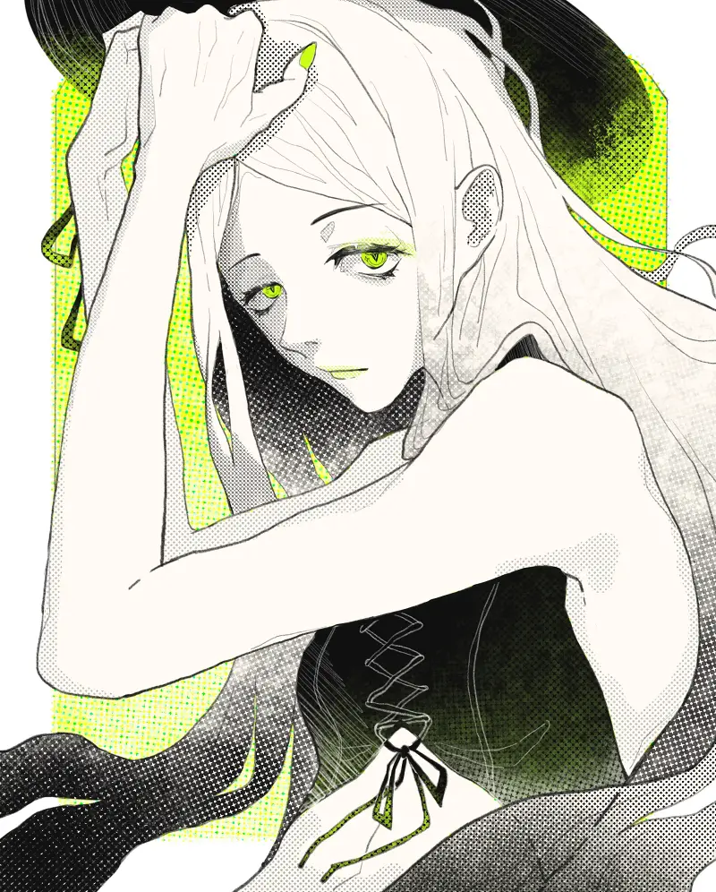绘画,原创插画,黑白