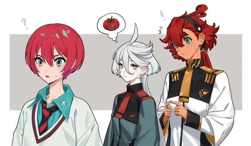 水星的魔女,机动战士高达水星的魔女,GQuuuuuuX,机动战士高达GQuuuuuuX,高达,机动战士高达,斯莱塔墨丘利,米奥莉奈伦布兰,天手让叶,百合,动漫壁纸,动漫美图,美图,壁纸,绘画,插画,推特,画师推荐,二次元美图,二次元壁纸