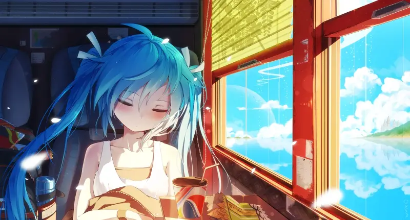 美图,hatsunemiku,初音未来,千夜,vocaloid,二次元,壁纸