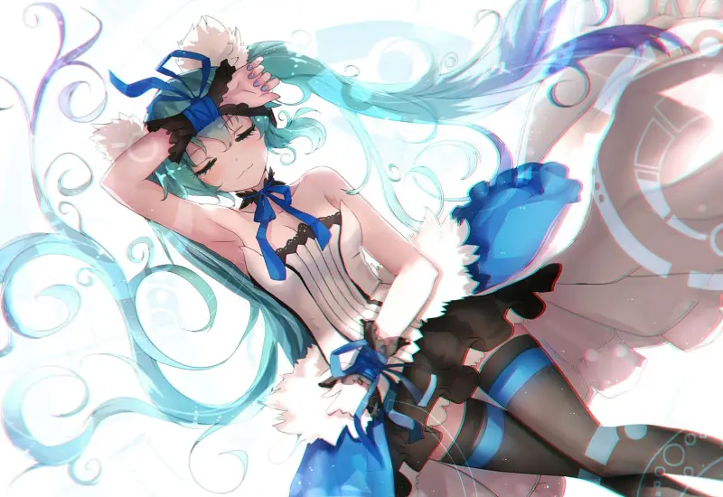 美图,hatsunemiku,初音未来,千夜,vocaloid,二次元,壁纸