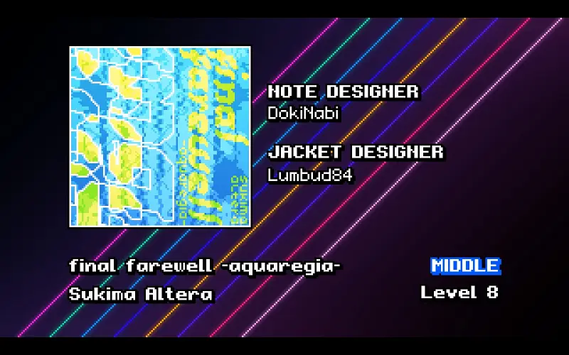 [再见/永别][vivid/stasis] final farewell -aquaregia- [Middle 8] 理论值
