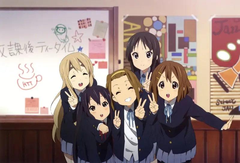 轻音少女,KON,HTT,平泽唯,秋山澪,田井中律,中野梓,琴吹䌷,动漫壁纸,动漫美图,美图,壁纸