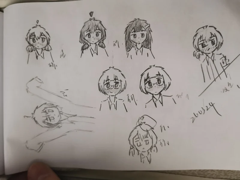 日常,摸鱼,一次性发完,OC,绘画
