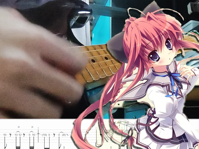 【电吉他TAB谱】“很简单的雪何色”kotoha-雪は何色/纯白交响曲SANA线OP【冬青】