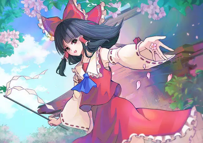 【板绘过程】灵梦