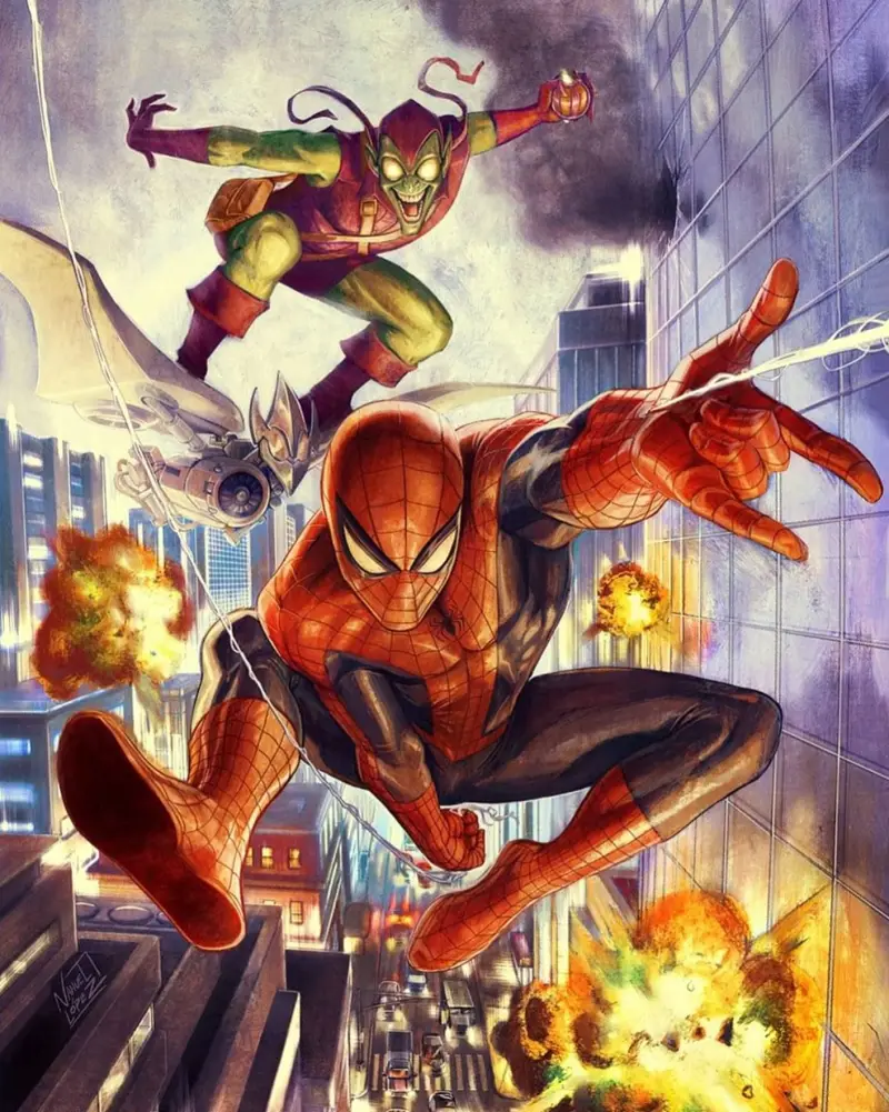 漫威,漫威漫画,Marvel,美漫,超级英雄,蜘蛛侠,绿魔,动漫壁纸,动漫美图,美图,壁纸,绘画,插画,推特,画师推荐