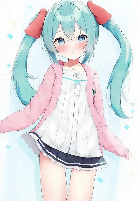 用本地NovelAI生成的几张miku