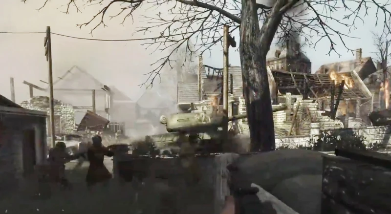 使命召唤5 攻入柏林 巷战片段